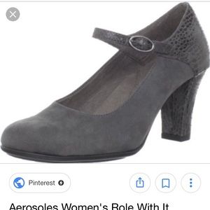 Aerosoles Role with it Mary Jane pumps gray